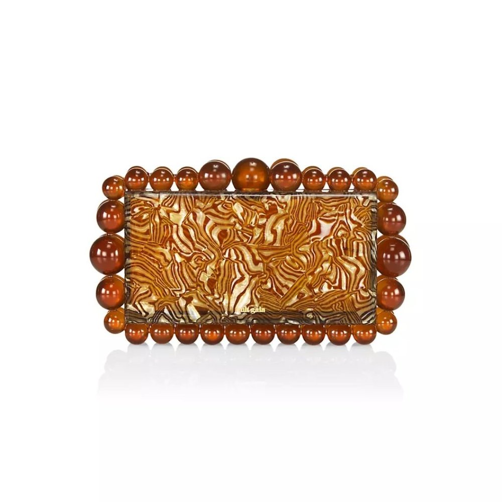 Eos Marbled Acrylic Clutch